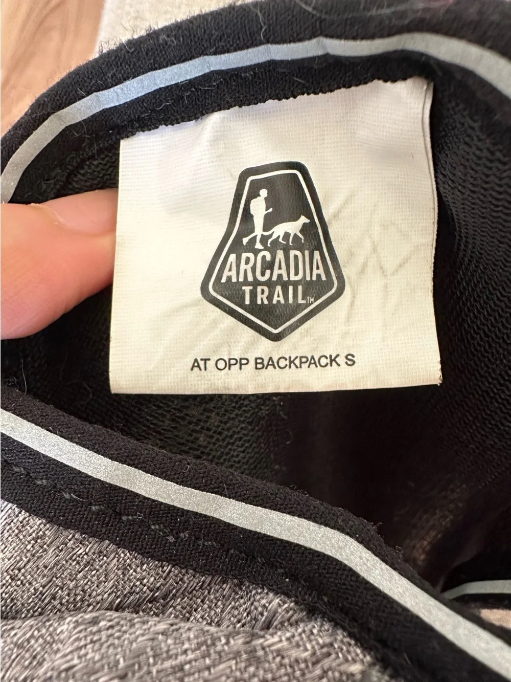 NEW Arcadia Trail Dog Harness Reflective Backpack Mesh lightweight grey S M pet